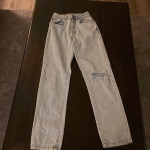 Long straight leg cotton on jeans size 2